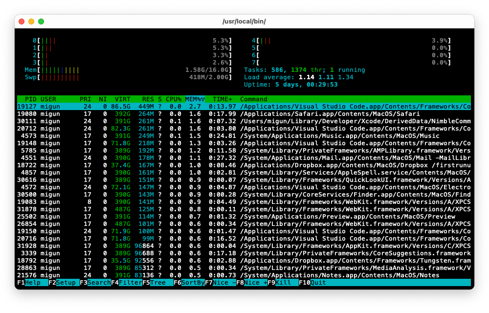 Built-in terminal emulator